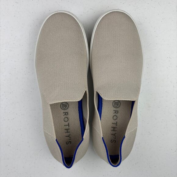 Rothy's The Original Slip On Sneaker in Sand Women's Size 7.5 - Picture 2 of 8